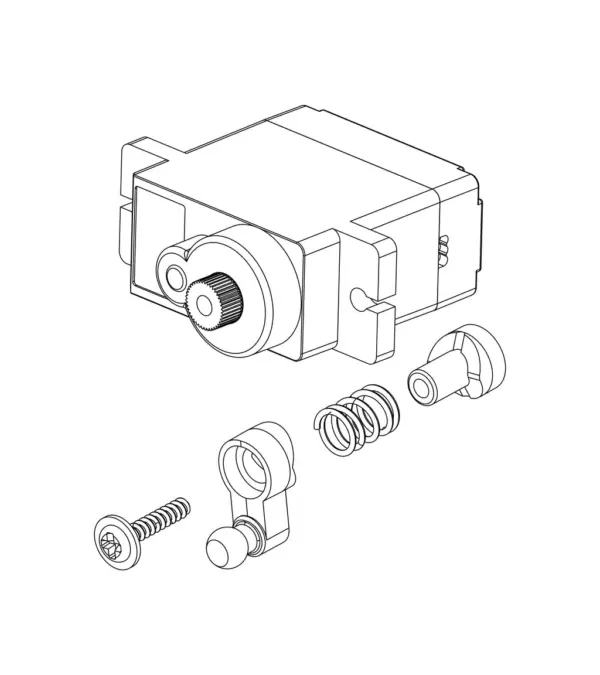 MJX Hyper Go 20208 9g Digital Steering Servo - Part Number Ps17a