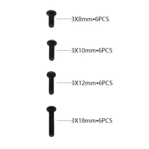 Rlaarlo Button Head Hex Machine Screw Set - Part Number R10100
