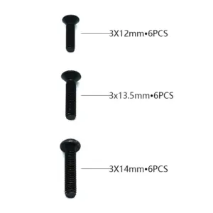 Rlaarlo Flat Head Hex Machine Screw Set - Part Number R10104