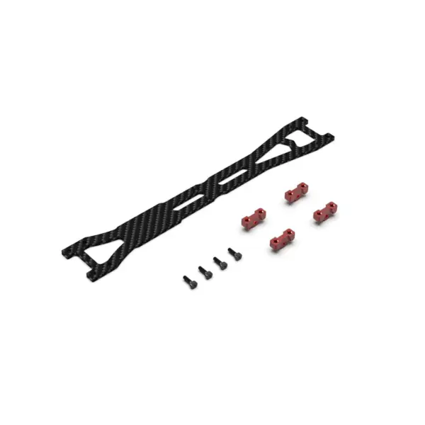 Rlaarlo Red Carbon Fiber Upper Deck Set for on-Road Models - Part Number R10121
