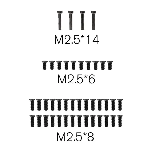 Rlaarlo Replacement Flat Screws Set m2.5 - Part Number R16058