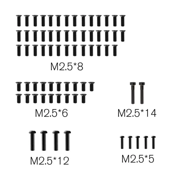 Rlaarlo Replacement Oval Screw Set M2 - Part Number R16063