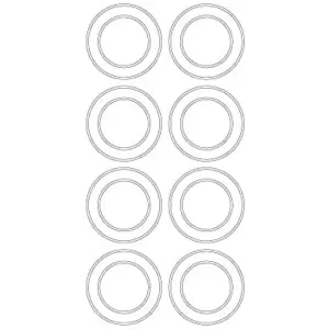 MJX Hyper Go 8 Pack Bearings for 1:14 Scale Models - Part Number R1810