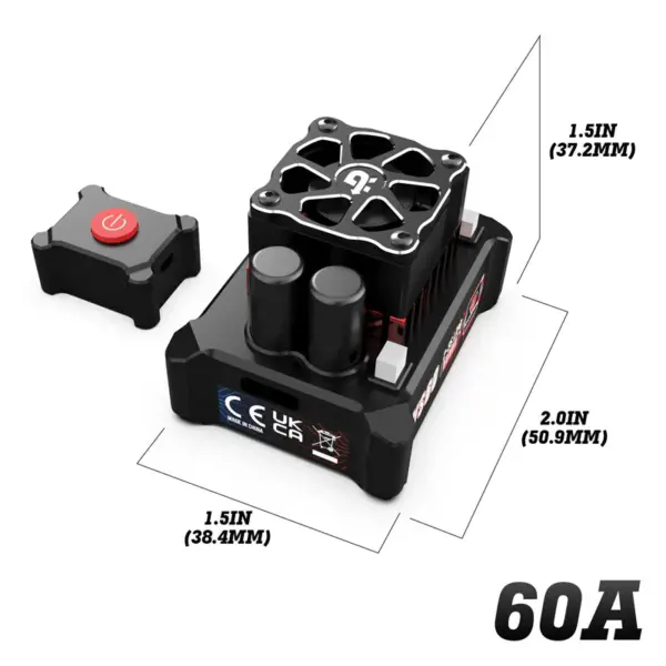 Rlaarlo Replacement 60a Brushless Esc With Fan - Part Number Rd10001 – view 4