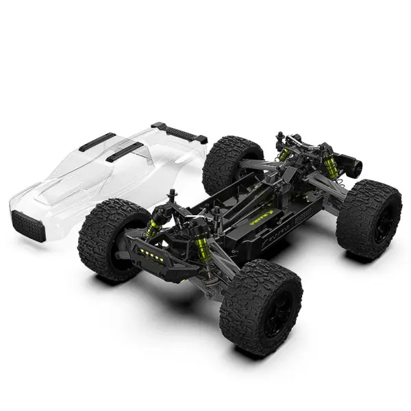 Rlaarlo Omni-Terminator Carbon 1:10 Scale Truck Rolling Chassis - (Clear Shell)