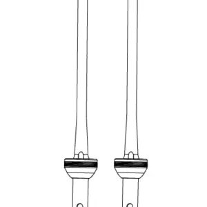MJX Hyper Go 7303 Replacement CVD Drive Shafts (2 Pack) - Part Number Xc10410