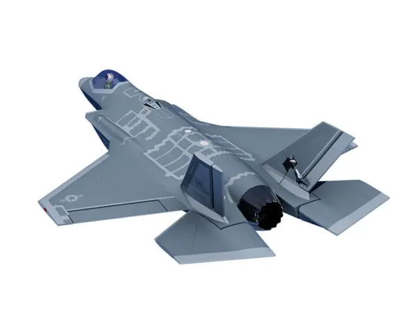 Xfly 64mm F-35 Lightning Edf 750mm No Retract Without Tx/Rx/Batt