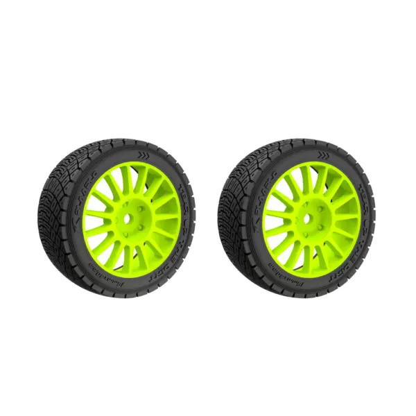 Rlaarlo XTS F10 Replacement Green/Yellow Wheels 2 Pack - Part Number XTS-032