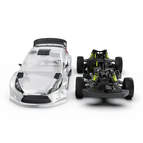 Rlaarlo XTS F10 Carbon 1:10 Scale Rally Car Rolling Chassis - (Clear Shell)