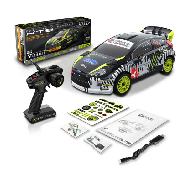 Rlaarlo XTS F10 Carbon Brushless 1:10 Scale Rally Car - Green (3s Lipo Version)