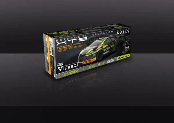 Rlaarlo XTS F10 Carbon Brushless 1:10 Scale Rally Car - Green (3s Lipo Version)