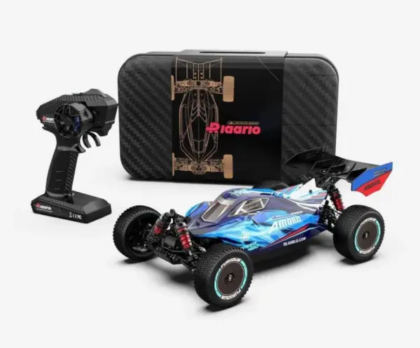 Rlaarlo AM-X12 High Performance RC Car - Carbon version with carry case (Blue)