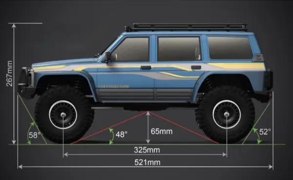 1:10 EP Crawler CR4.4 "PATROL"light blue" RTR