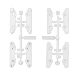 Team Associated 6x6 Arms Mounts +3mm, Natural