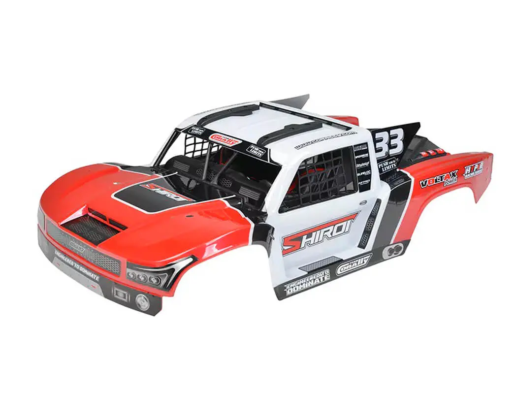 Corally Body Shiroi + Driver Interior + Roll Cage + Body Accesories - Red Cut 1 Pc – view 2