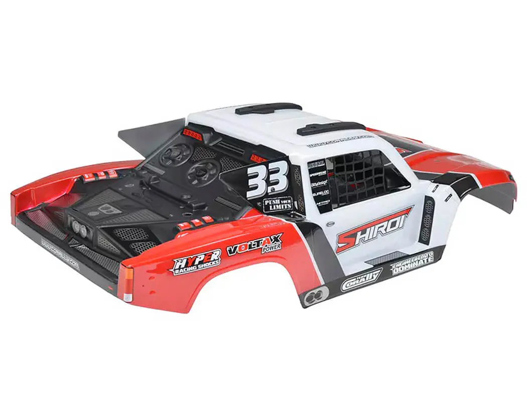 Corally Body Shiroi + Driver Interior + Roll Cage + Body Accesories - Red Cut 1 Pc – view 3