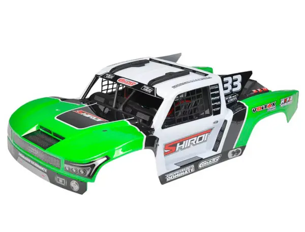 Corally Body Shiroi + Driver Interior + Roll Cage + Body Accessories - Green Cut – view 2