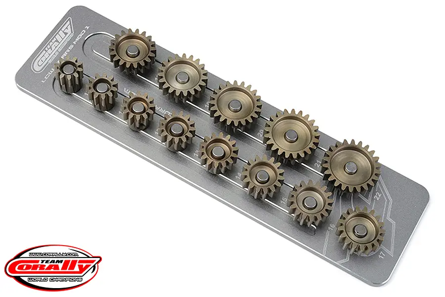 Corally Pinion Caddy M1.0 13 Pinions 5mm Mod1 – view 3