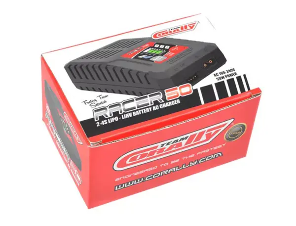 Team Corally Racer 50 Ac 50w 2-4s Balance Charger