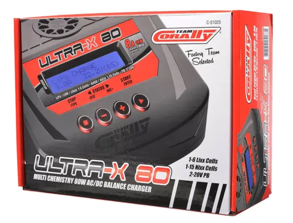 Corally Ultra-X 80 Ac/Dc Balance Charger / Discharger