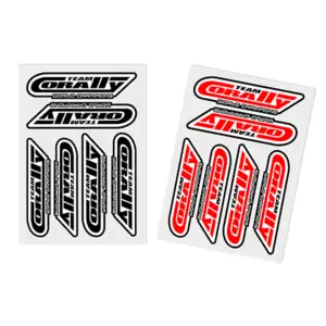 Corally Sponsor Sticker Sheet Corally Precut 105x75mm 2 PCS