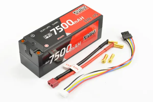Centro Hv 4s 7500mah 15.2 110c Hardcase Lipo Battery 5.0mm