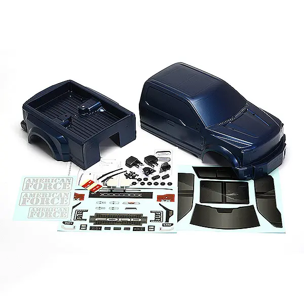 Cen Racing Ford F-450 Sd Complete Body Set (Blue Galaxy)