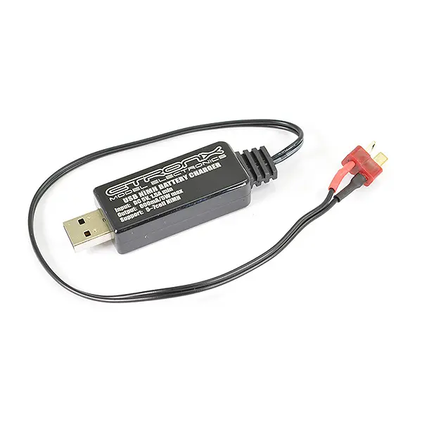 Etronix Usb Charger 600ma/5w for 7.2V Battery - Deans