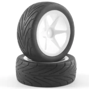 Fastrax 1/10th Mounted Buggy Tyres Lp 'Arrow' Front