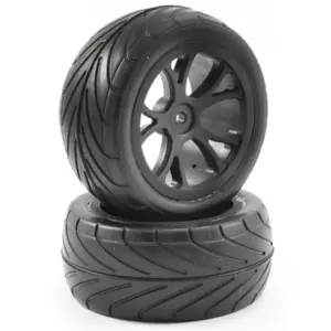 Fastrax 1/10th Mounted Arrow Buggy Rear Tyres 10-Spoke