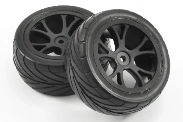 Fastrax 1/10th Mounted Arrow Buggy Rear Tyres 10-Spoke