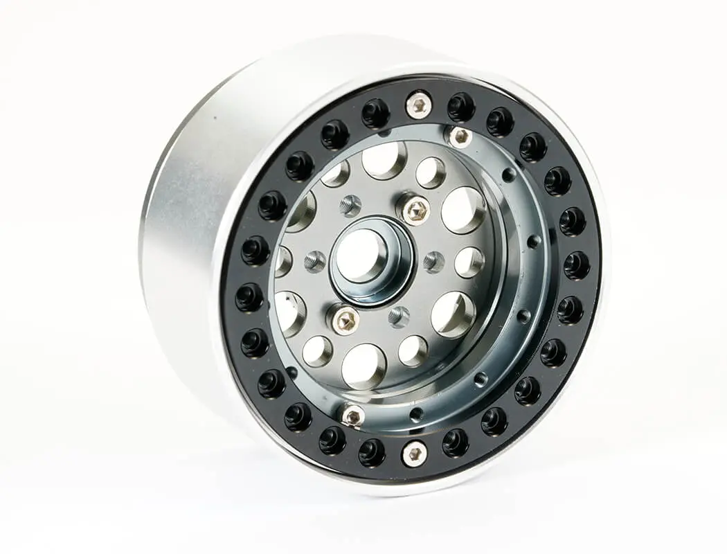 Fastrax Aluminium Beadlock Sixo 1.9" Wheels - Grey (4pc) – view 2