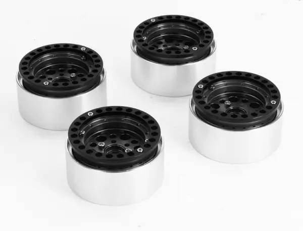 Fastrax Aluminium Beadlock T12 1.9" Wheels - Grey (4pc)