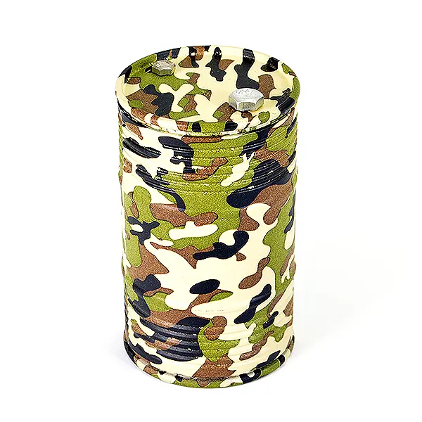 Fastrax Aluminium Anodised Oil Drum W/Removable Lid - Camo