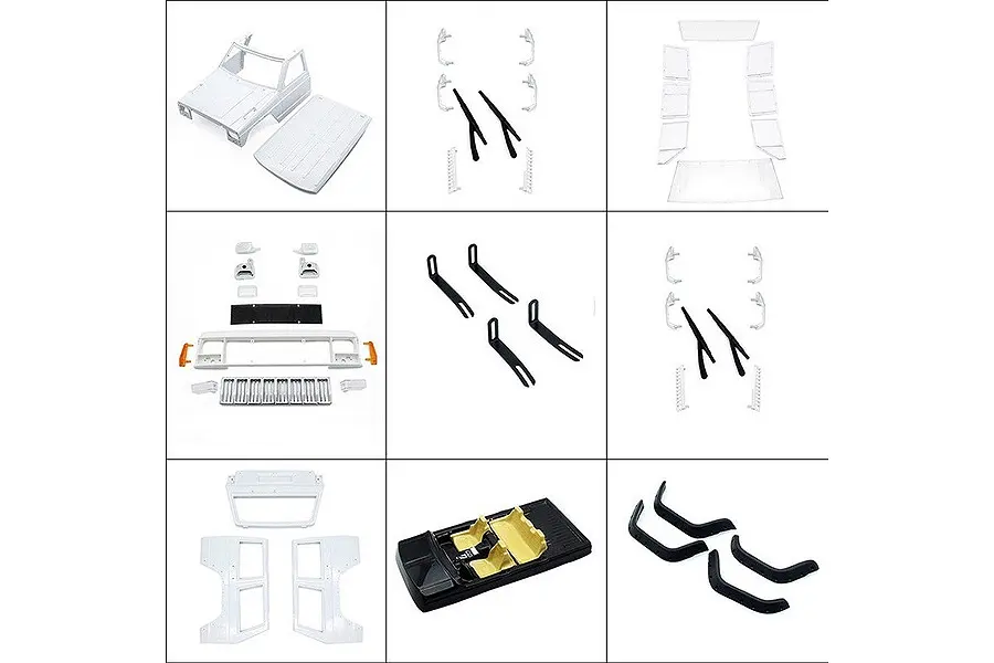 Fastrax 1/10 Rockee Fullcab & Interior Hardbody 313mm - White – view 11