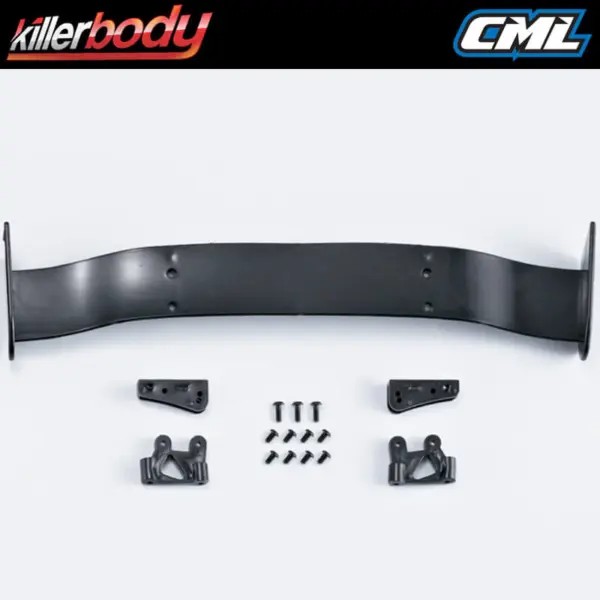 Killerbody Moulded Rear Wing & Mounts for 1/7