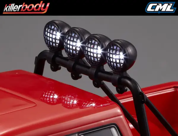 Killerbody Roll Bar and Light Set Truck Bed 1/10 Truck