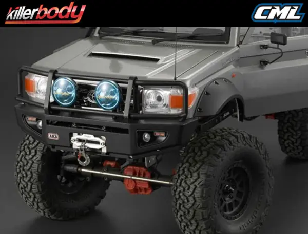 Killerbody 1/10th Alloy Bumper W/Led Upgrade Sets Matt/Black