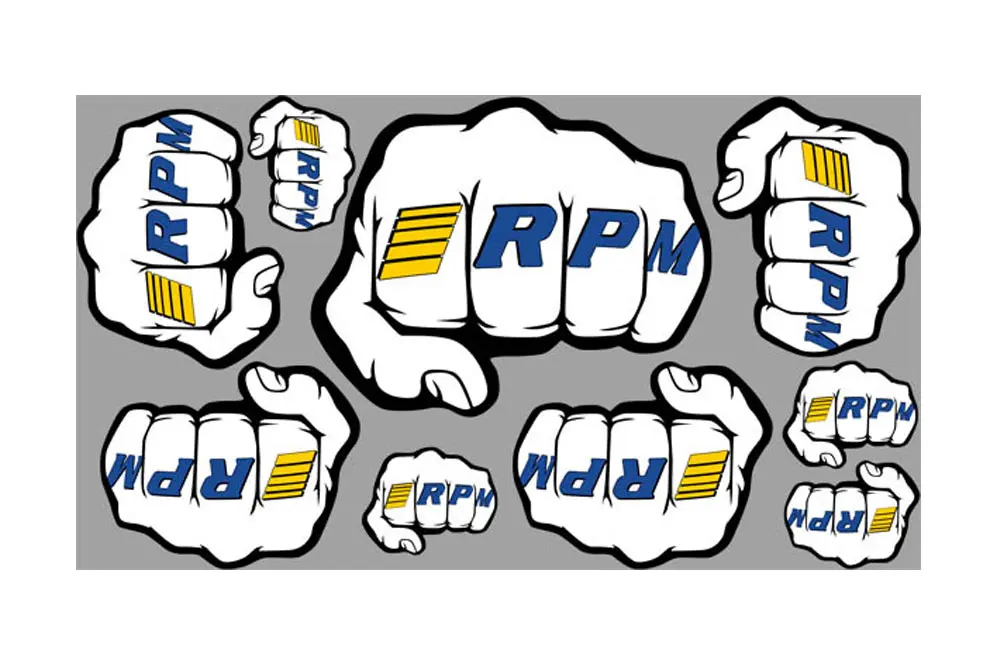 RPM 'Fist' Logo Decal Sheets – view 2