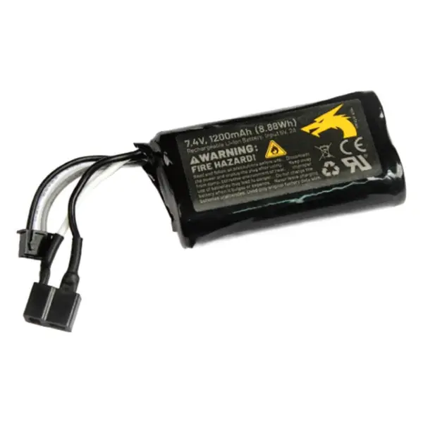 Udi Rc Li-Ion Battery 7.4v 1200ma T Plug