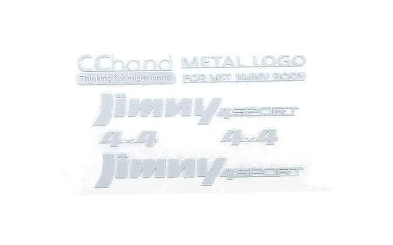 Rc4wd Metal Emblems for MST 1/ 10 CMX W/ Jimny J3 Body (White)