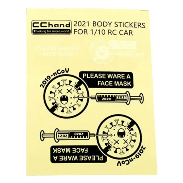 Rc4wd Covid Decal Sheet for MST 4wd Off-Road Car Kit W/ J4 Jimny Body