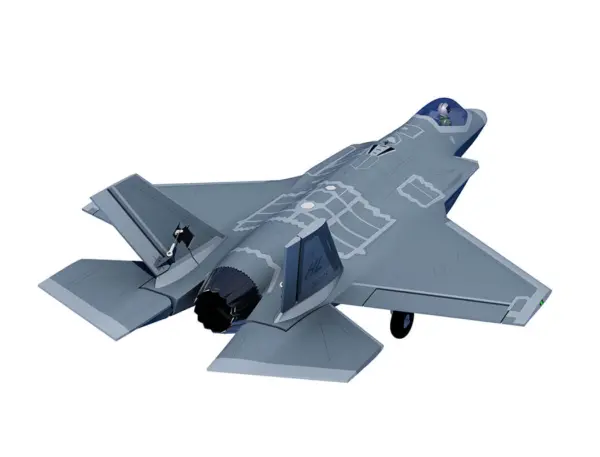 Xfly 70mm Edf F-35 Lightning 750mm With Retract Without Tx/Rx/Battery