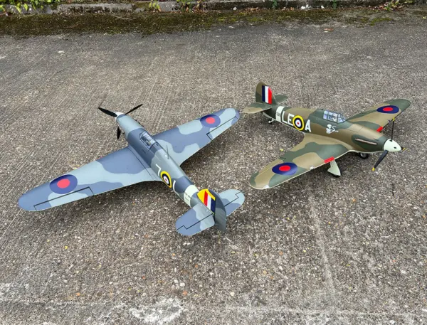 Xfly Hawker Hurricane Mk1 Brown/Green 1200mm PNP