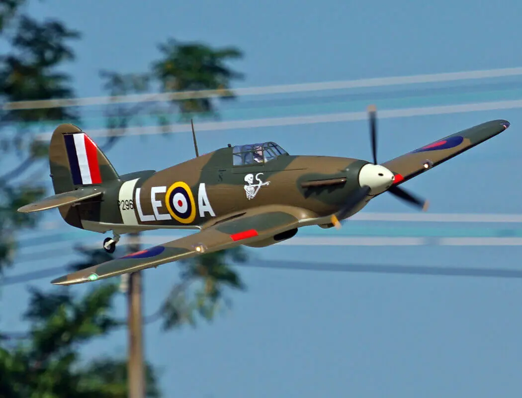 Xfly Hawker Hurricane Mk1 Brown/Green 1200mm PNP – view 21