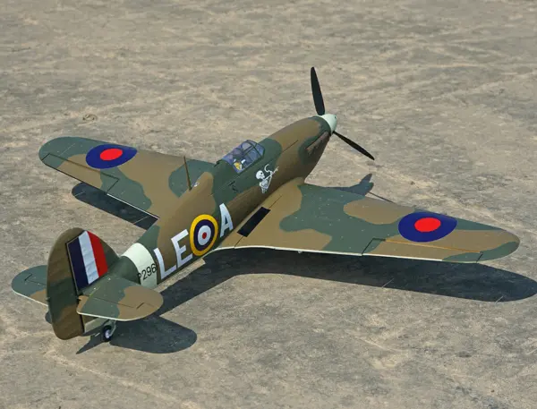 Xfly Hawker Hurricane Mk1 Brown/Green 1200mm PNP