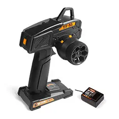 HPI TF-51 radio shown with the Savage XL Nitro SBK