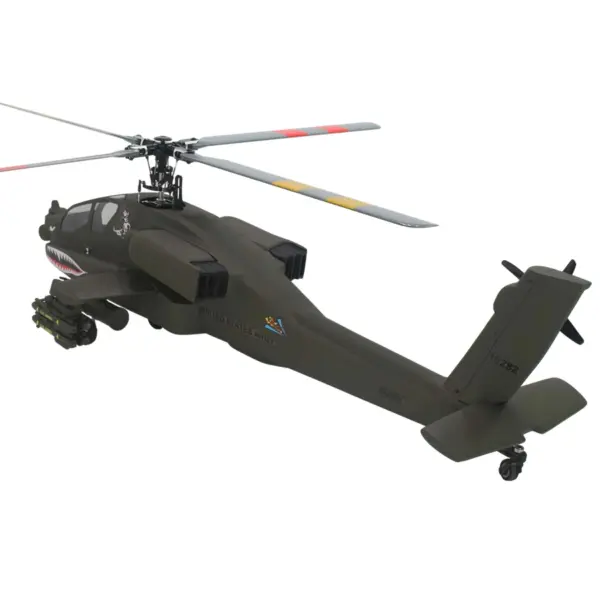 FLISHRC 500 Size AH-64 Apache Scale RC Helicopter – RTR (Ready to Run)