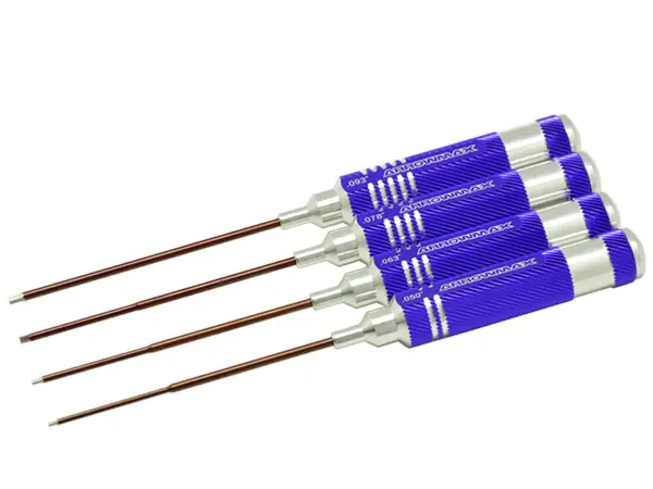 ALLEN WRENCH SET .050 - .063 - .078 - .093 X120mm (4)