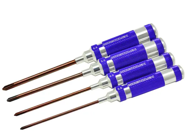 PHILLIPS SCREWDRIVER SET 3.5-4.0-5.0-5.8 X120mm (4)
